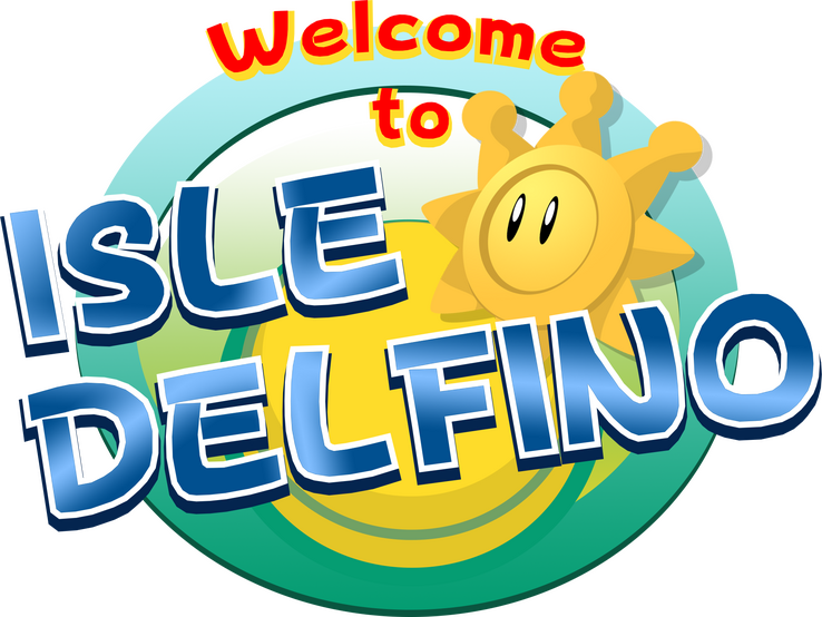 Welcome to Isle Delfino Logo Remake
